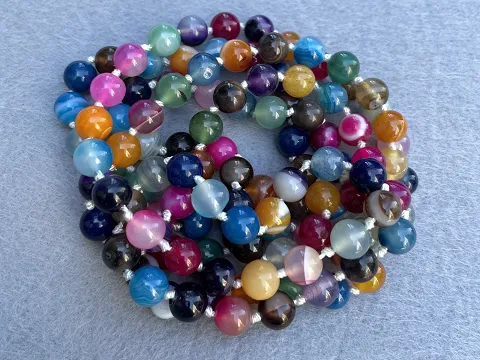 Агат кольоровий-8мм