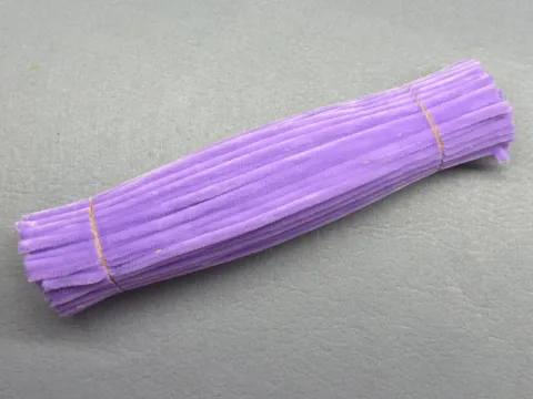 Синельний дріт 1 уп (90 шт) - Яскраво Бузковий