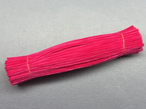 Синельний дріт 1 уп (90 шт) - Фуксія