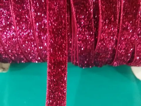 Стрічка велюрова люрекс