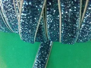 Лента велюровая люрекс