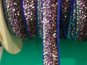 Лента велюровая люрекс