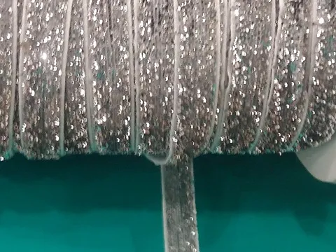 Лента велюровая люрекс