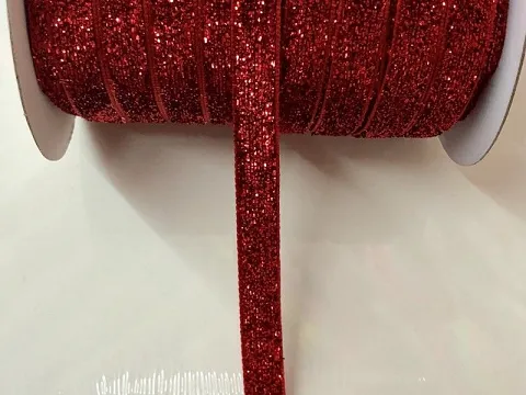 Стрічка велюрова люрекс