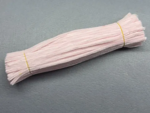 Синельний дріт 1 уп (90 шт) - Блідо рожевий