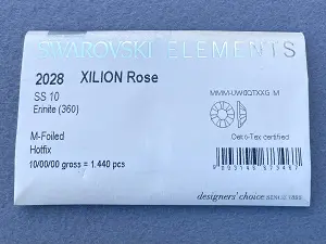 Клеевые стразы Swarovski(HotFix) ss 10 /100шт