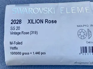 Клеевые стразы Swarovski(HotFix) ss 20 /100шт