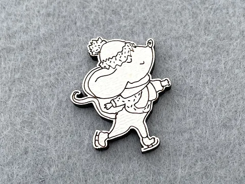 Декор із фанери "Мишка"