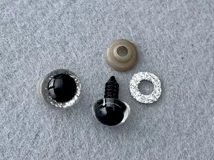 Глаза глиттерные - 12мм