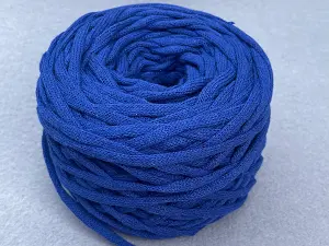 Бавовняний шнур, Синій, 4мм, 100 метрів.