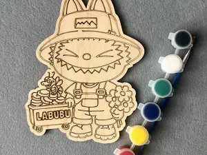 Набор для творчества деревянная раскраска #20