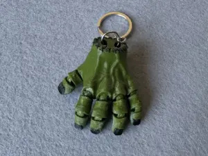 Брелок Рука напечатан на 3Д принтере