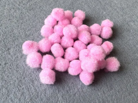 Бусины текстильные - 1см (2000шт)