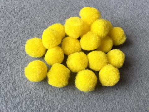 Намистини текстильні - 1.5см (1000шт)