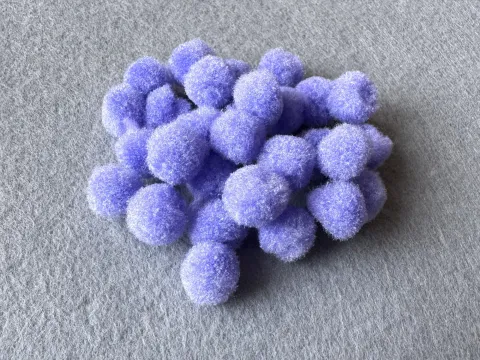 Намистини текстильні - 1.5см (1000шт)