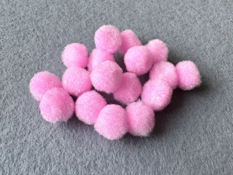 Намистини текстильні - 1.5см (1000шт)