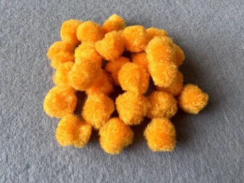 Намистини текстильні - 1.5см (1000шт)