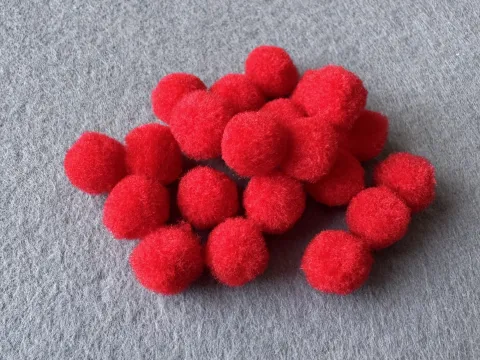 Намистини текстильні - 1.5см (1000шт)