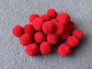 Бусины текстильные - 1.5см (1000шт)