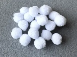 Бусины текстильные - 1.5см (1000шт)