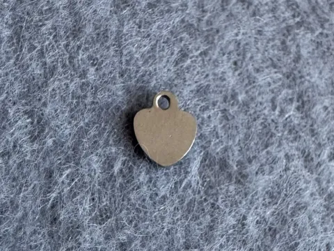 Подвеска Сердце 6 мм - 10 шт