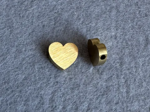 Бусина Сердце для гравировки