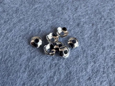 Шапочка из нержавеющей стали для бусин - 50 шт