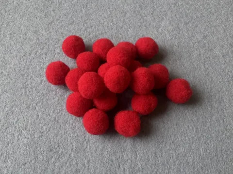 Бусины текстильные люкс - 1.5см (1000шт)