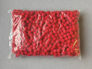 Бусины текстильные люкс - 1.5см (1000шт)