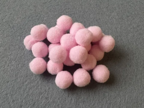 Бусины текстильные люкс - 1.5см (1000шт)