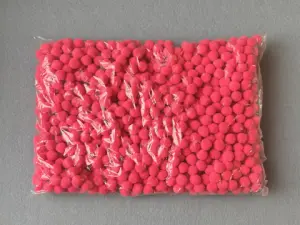 Бусины текстильные люкс - 1.5см (1000шт)