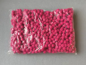 Бусины текстильные люкс - 1.5см (1000шт)