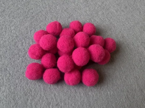 Бусины текстильные люкс - 1.5см (1000шт)