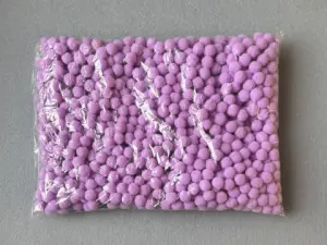 Бусины текстильные люкс - 1.5см (1000шт)