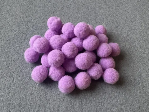 Бусины текстильные люкс - 1.5см (1000шт)