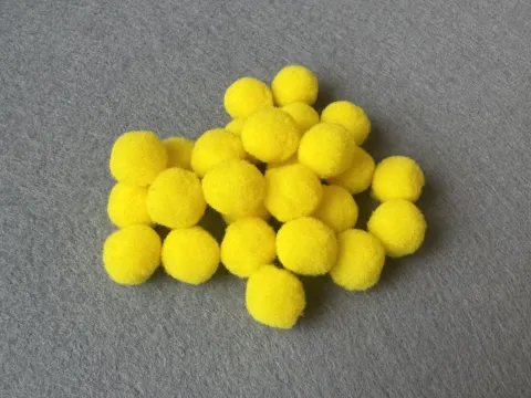 Бусины текстильные люкс - 1.5см (1000шт)