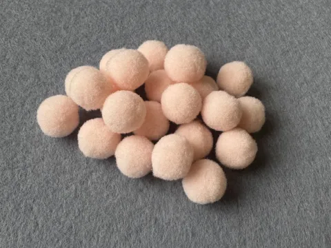 Бусины текстильные люкс - 1.5см (1000шт)