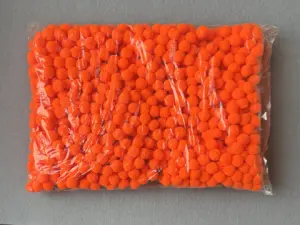 Бусины текстильные люкс - 1.5см (1000шт)