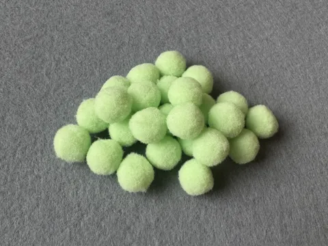 Бусины текстильные люкс - 1.5см (1000шт)