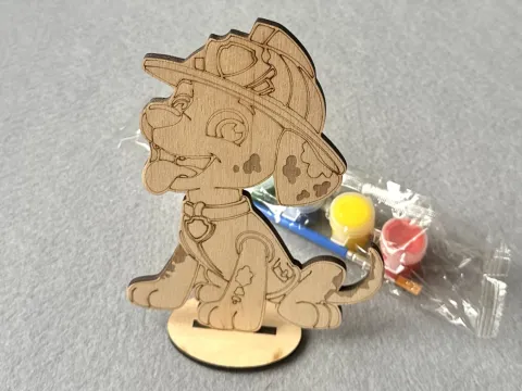 Набор для творчества деревянная раскраска # 49