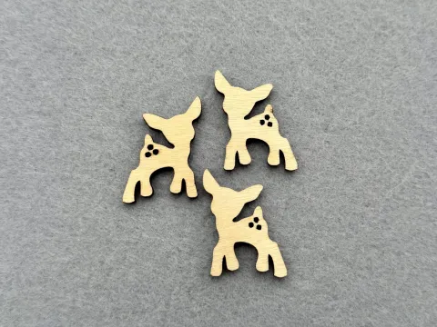 Декор із фанери "Олень" - 40 шт