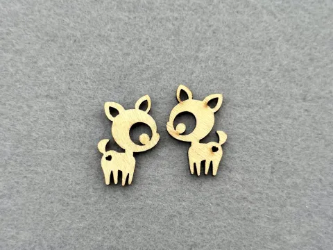 Декор із фанери "Олень" - 40 шт