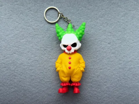 Брелок Клоун надрукований на 3Д принтері