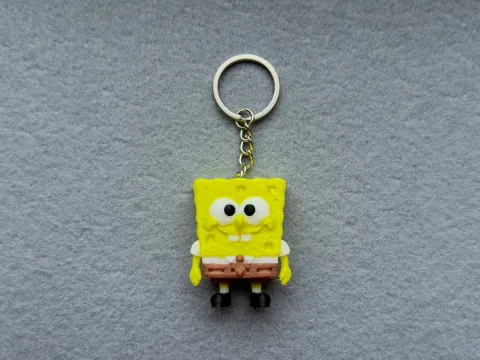 Брелок Губка надруковано на 3Д принтері