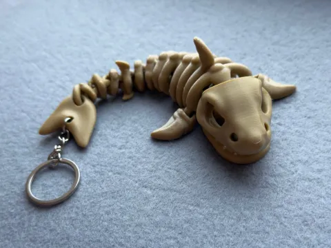 Брелок Скелет Акули надруковано на 3Д принтері