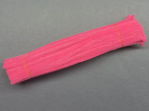 Синельний дріт 1 уп (90 шт) - Рожевий кислотний