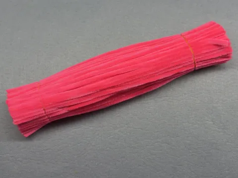 Синельний дріт 1 уп (90 шт) - Яскраво рожевий кислотний