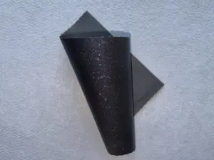 Флізелін (Спанбонд) глітерний - 1*1,5м - Чорний